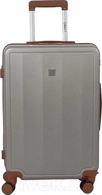 Чемодан на колесах Grott 340-614/5-24GBW (светло-серый)