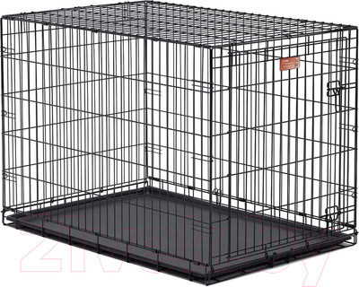 Клетка для животных Midwest iCrate для собак 1 дверь / 1542 (108x72x77см, черный)