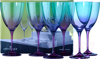 Набор бокалов Crystalex Kate 40796/D5374/400 (6шт)