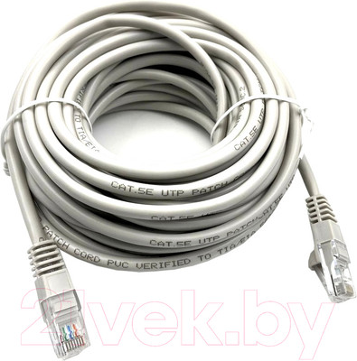 Кабель Buro UTP-5E-15M-G (15м, серый)