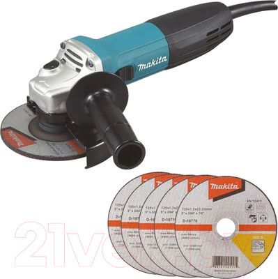 Профессиональная угловая шлифмашина Makita GA5030RX9