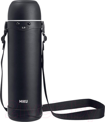 Термос для напитков Miku TH-PRO-1900B (1900мл, черный)