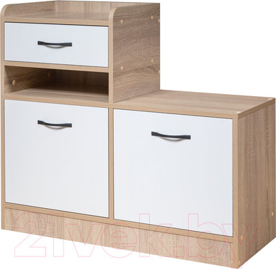 Тумба в прихожую Мебель-Класс Порто-5 (белый/дуб сонома)