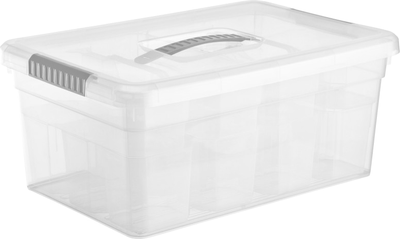 Органайзер для хранения FunBox Standart / FB2071-2ПРОЗ/СЕРС (10л, прозрачный/серый)