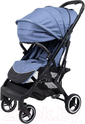 Детская прогулочная коляска Nobumi Sigma Standart черная рама (джинс)