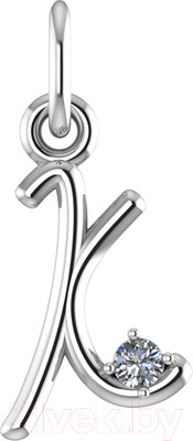 Подвеска из серебра ZORKA 0440019/К (с фианитами)