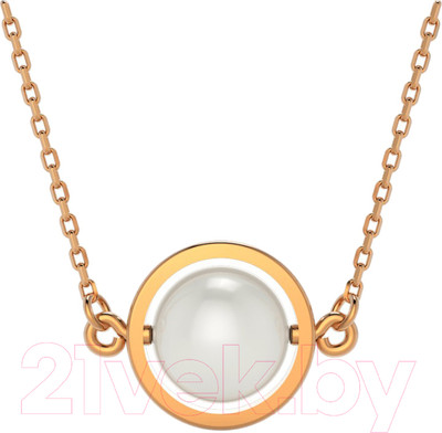 Колье из розового золота ZORKA 550665.9K.R.SP (40см, с жемчугом)
