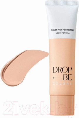 Тональный крем The Saem Cover D Drop Be Colors Water Pick Foundation 02 Natural Beige