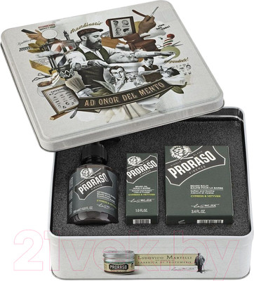 Набор косметики для ухода за бородой и усами Proraso Cypress & Vetyver