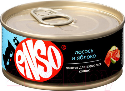 Влажный корм для кошек ENSO Паштет лосось яблоко 020/365240 (100г)