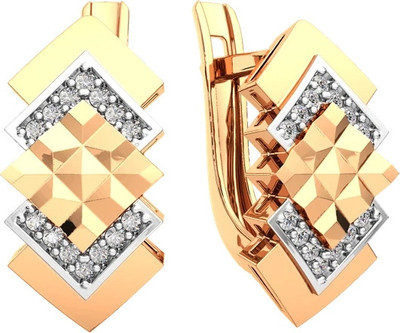 Серьги из розового золота ZORKA 310697.14K.R (с фианитами)