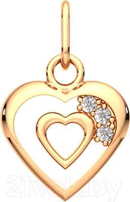 Подвеска из розового золота ZORKA 440014 (с фианитами)