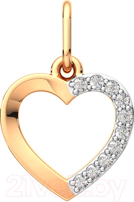 Подвеска из розового золота ZORKA 440259 (с фианитами)
