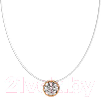 Колье из розового золота ZORKA 580004.1.14K.R (40см, с фианитами)