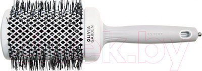 Расческа Olivia Garden Термобрашинг Expert Blowout Shine White&Grey (65мм)