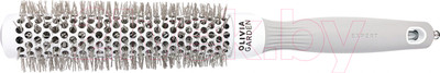 Расческа Olivia Garden Термобрашинг Expert Blowout Speed XL Wavy Bristles White&Grey (25мм)
