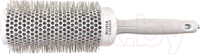 Расческа Olivia Garden Термобрашинг Expert Blowout Speed XL Wavy Bristles White&Grey (65мм)