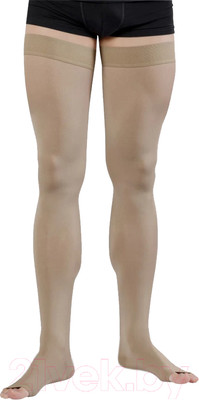 Чулки компрессионные Tonus Elast 0403 Lux 2кк без мыска (р.4/рост 1, песочный)