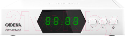 Тюнер цифрового телевидения Cadena CDT-2214SB (белый)