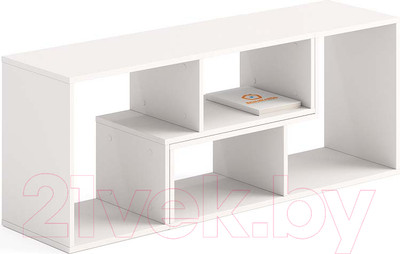 Стеллаж Домаклево Ларго 2 универсальный (белый)