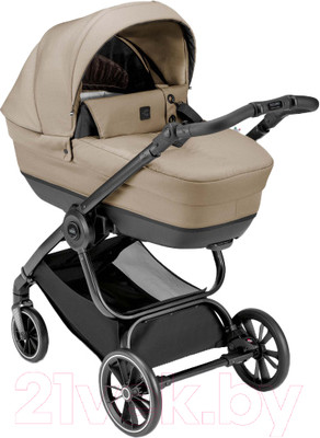 Детская универсальная коляска Cam Infinito 2 в 1 / ART966-T576+ART805T-V90S (бежевый/черный)