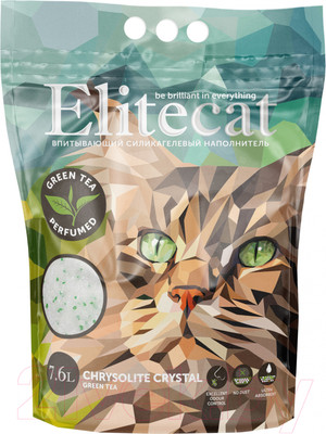 Наполнитель для туалета EliteCat Chrysolite Green Tea 4893/EC (7.6л/3.42кг)