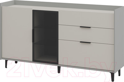 Тумба Мебель-Неман Модена МН-048-05-Ц2 (персидский жемчуг/лунный камень/черный/графит)