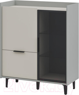 Тумба Мебель-Неман Модена МН-048-24-Ц2 (персидский жемчуг/лунный камень/черный/графит)