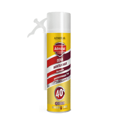 Пена монтажная Admiral Бытовая 40 Всесезонная (500мл)