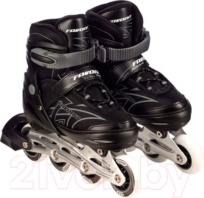 Роликовые коньки FAVORIT PW-155B-4BK-S