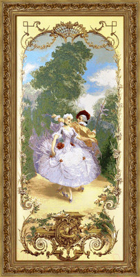 Гобелен Декарт Уроки танца 8Л3786 (в раме)
