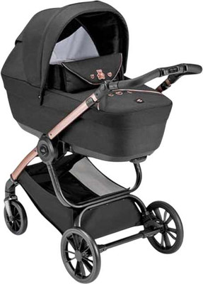 Детская универсальная коляска Cam Posh 2 в 1 / ART965-T571+ART805T-V95S (черный/розовый)
