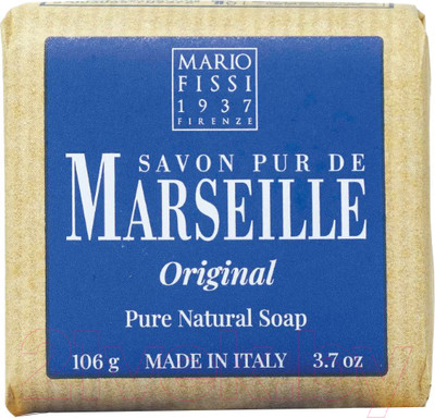 Мыло твердое Mario Fissi 1937 Марсельское Оригинальный рецепт (106г)