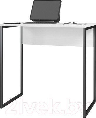 Письменный стол Soma СПМ-5 Metal (белый/черный)