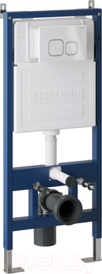 Инсталляция для унитаза Grossman 900.K31.01.000 + 700.K31.02.000.000 (с кнопкой смыва, белый глянцевый)