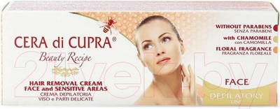Крем для депиляции Cera di Cupra Hair Removal Cream Face And Sensitive Areas (50мл)