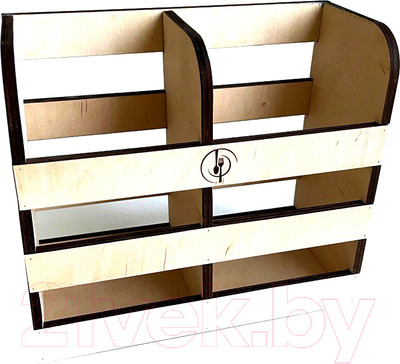 Органайзер для столовых приборов ОМурМебель 2 отделения (бежевый)