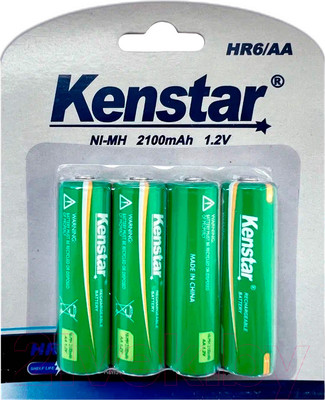 Комплект аккумуляторов Kenstar HR6/AA Ni-Mh 2100mAh BL-4 / KS-HR6-2100-BL4