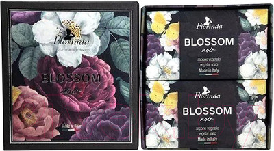 Набор мыла Florinda Черные цветы (2x200г)