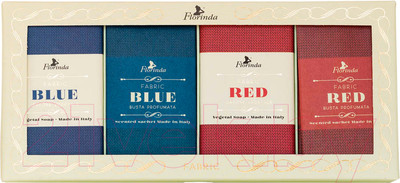 Подарочный набор Florinda Синий бархат / Алая парча (мыло 2x200г + саше ароматическое 6шт)