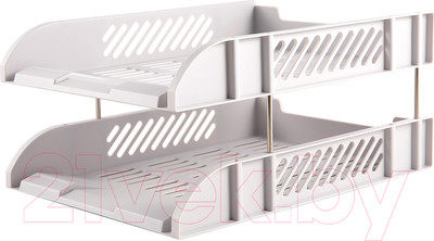 Лоток для бумаг Deli Quali / 9216 (серый)