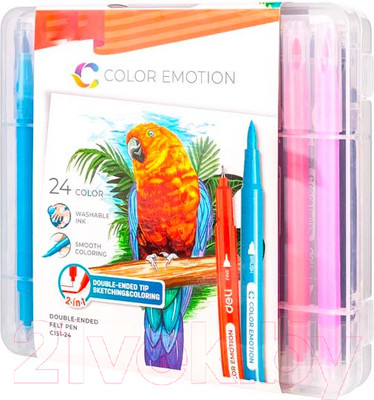 Фломастеры Deli C15124 (24цв)