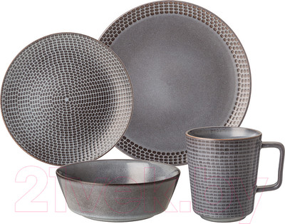 Набор столовой посуды Bronco Graphite / 445-119