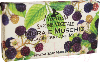 Мыло твердое Florinda Ежевика и мускус / 62117 (100г)