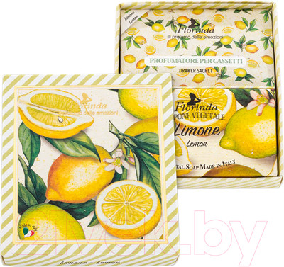 Подарочный набор Florinda Лимон (мыло 200г + саше ароматическое 3шт)