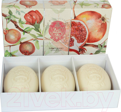 Набор мыла La Florentina Pomegranate / Гранат (3x150г)