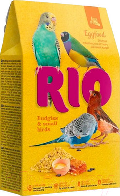 Корм для птиц Mealberry RIO Яичный корм для волнистых и попугаев и других мелких птиц (250г)