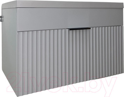 Тумба под умывальник Garda Onda 106н-750_PVC (белый глянец)