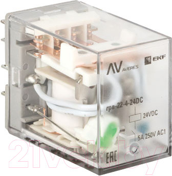 Реле промежуточное EKF rpa-22-4-24DC