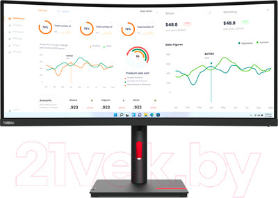 Монитор Lenovo ThinkVision T34w-30 (63D4GAT1EU)